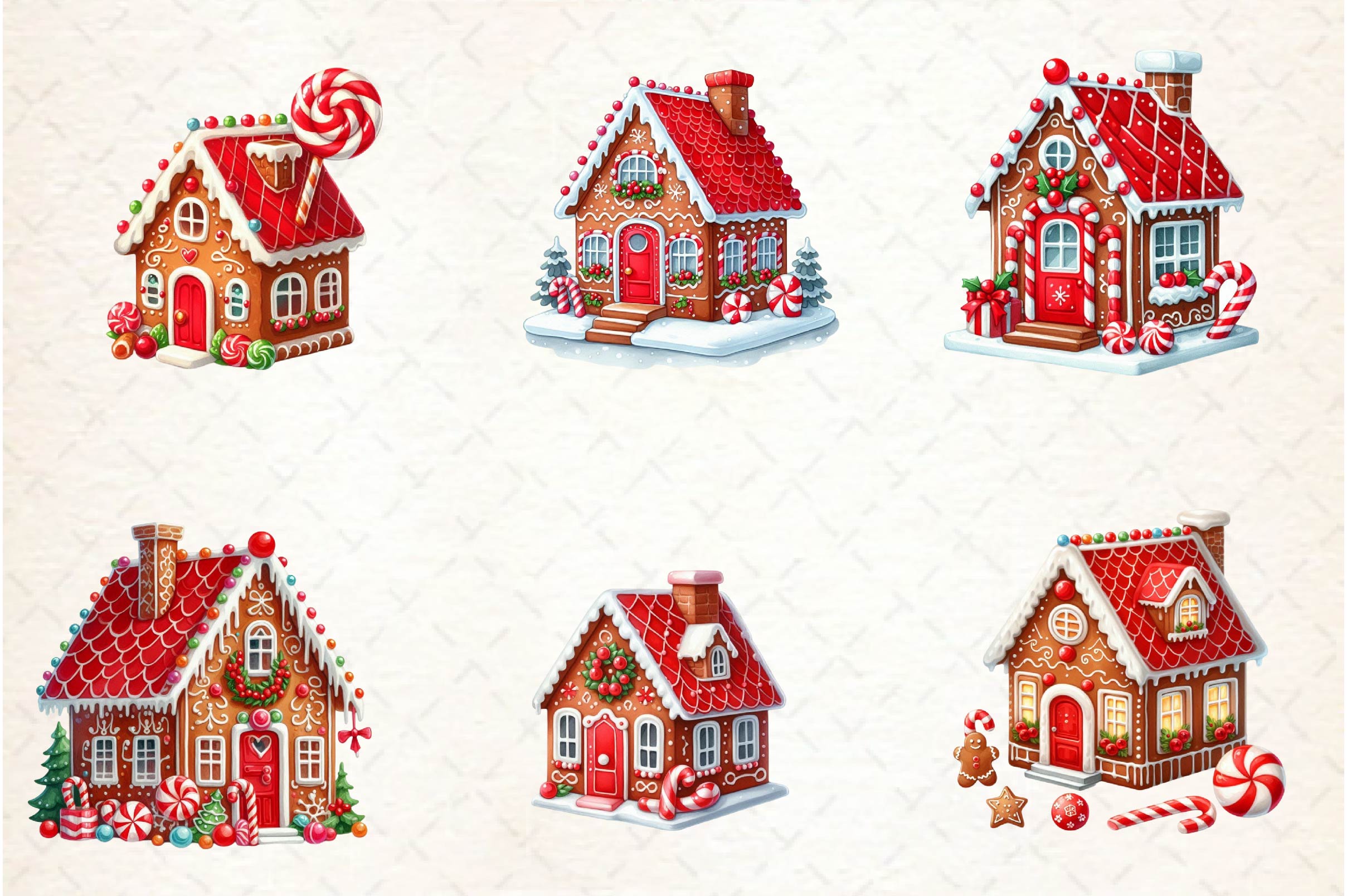 Gingerbread House Clipart Bundle - CraftNest - Digital Crafting and Art