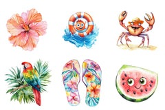 Happy Summer Element Clipart Bundle - CraftNest - Digital Crafting and Art