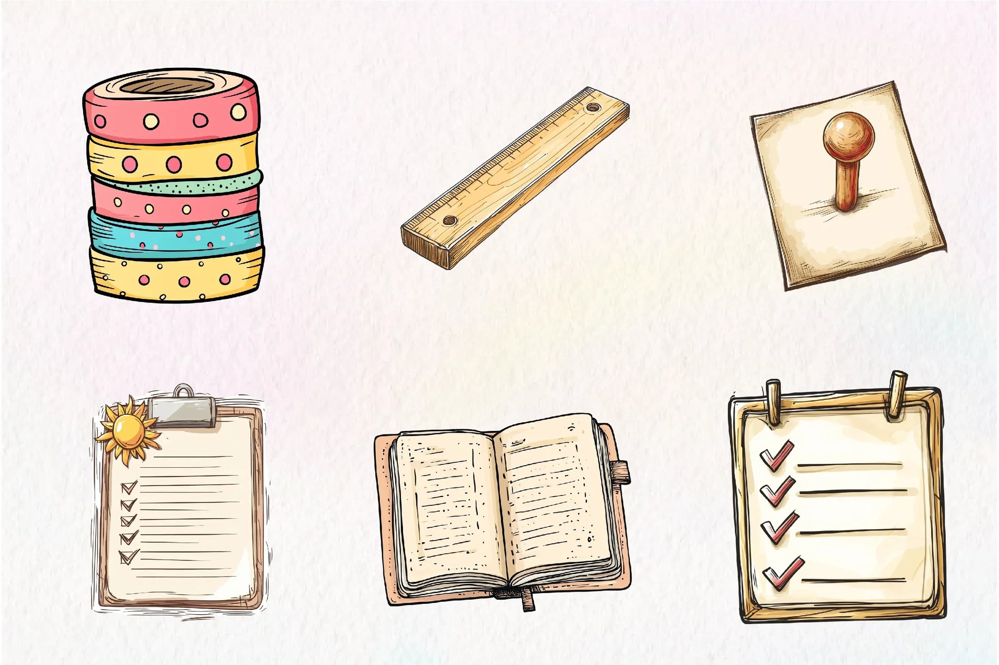 Summer Planner Clipart Bundle - CraftNest - Digital Crafting and Art