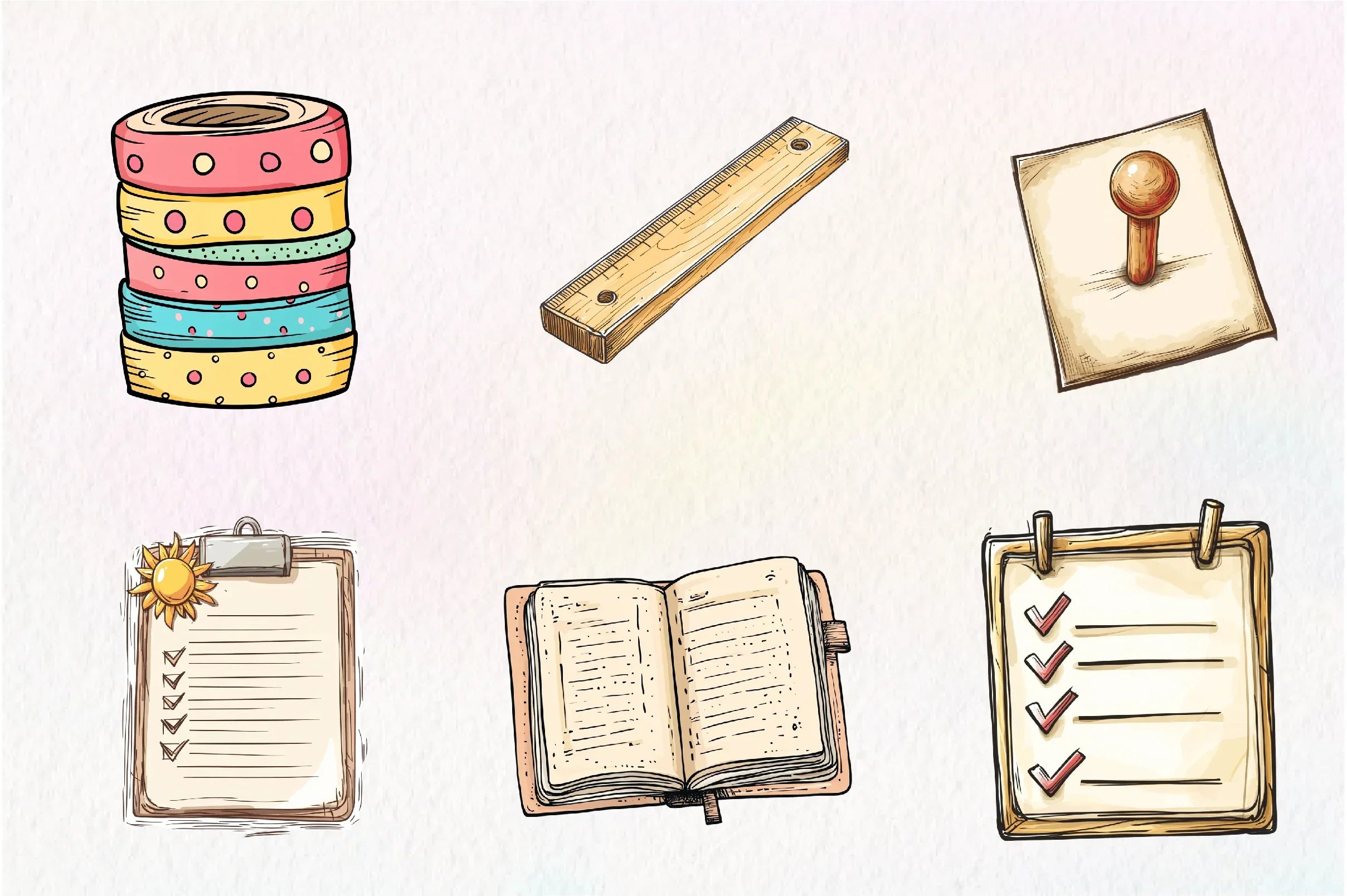 Summer Planner Clipart Bundle - CraftNest - Digital Crafting and Art