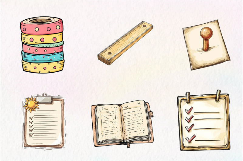 Summer Planner Clipart Bundle - CraftNest - Digital Crafting and Art