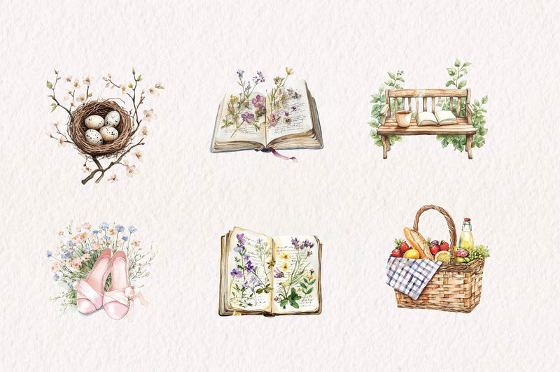 Springtime Activities Clipart Bundle - CraftNest - Digital Crafting and Art