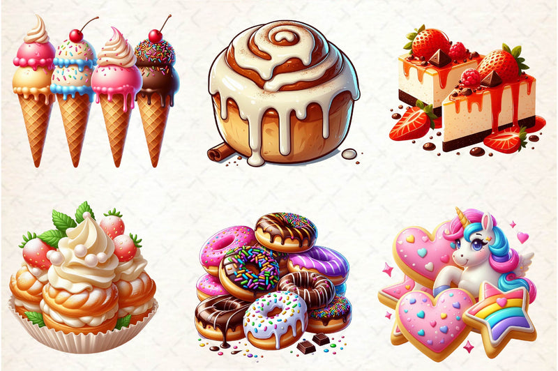 Dessert Clipart Bundle - CraftNest - Digital Crafting and Art