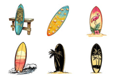Summer Surfboard Clipart Bundle 1 - CraftNest - Digital Crafting and Art
