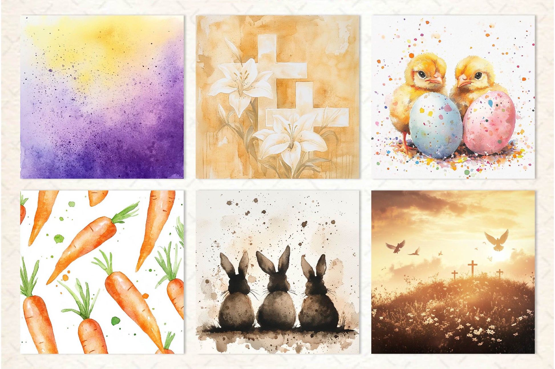 Easter Pattern Background Clipart Bundle - CraftNest - Digital Crafting and Art