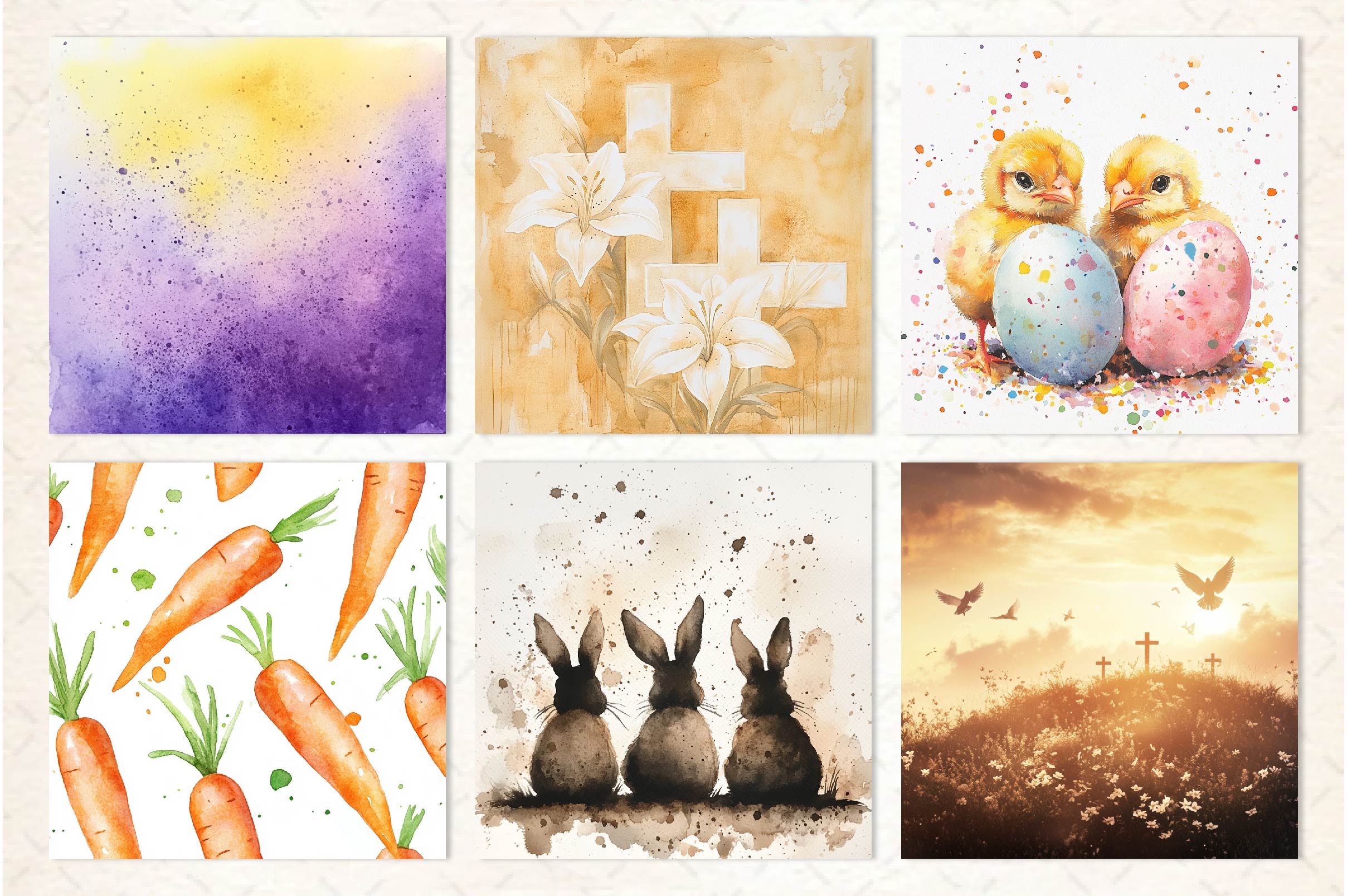 Easter Pattern Background Clipart Bundle - CraftNest - Digital Crafting and Art