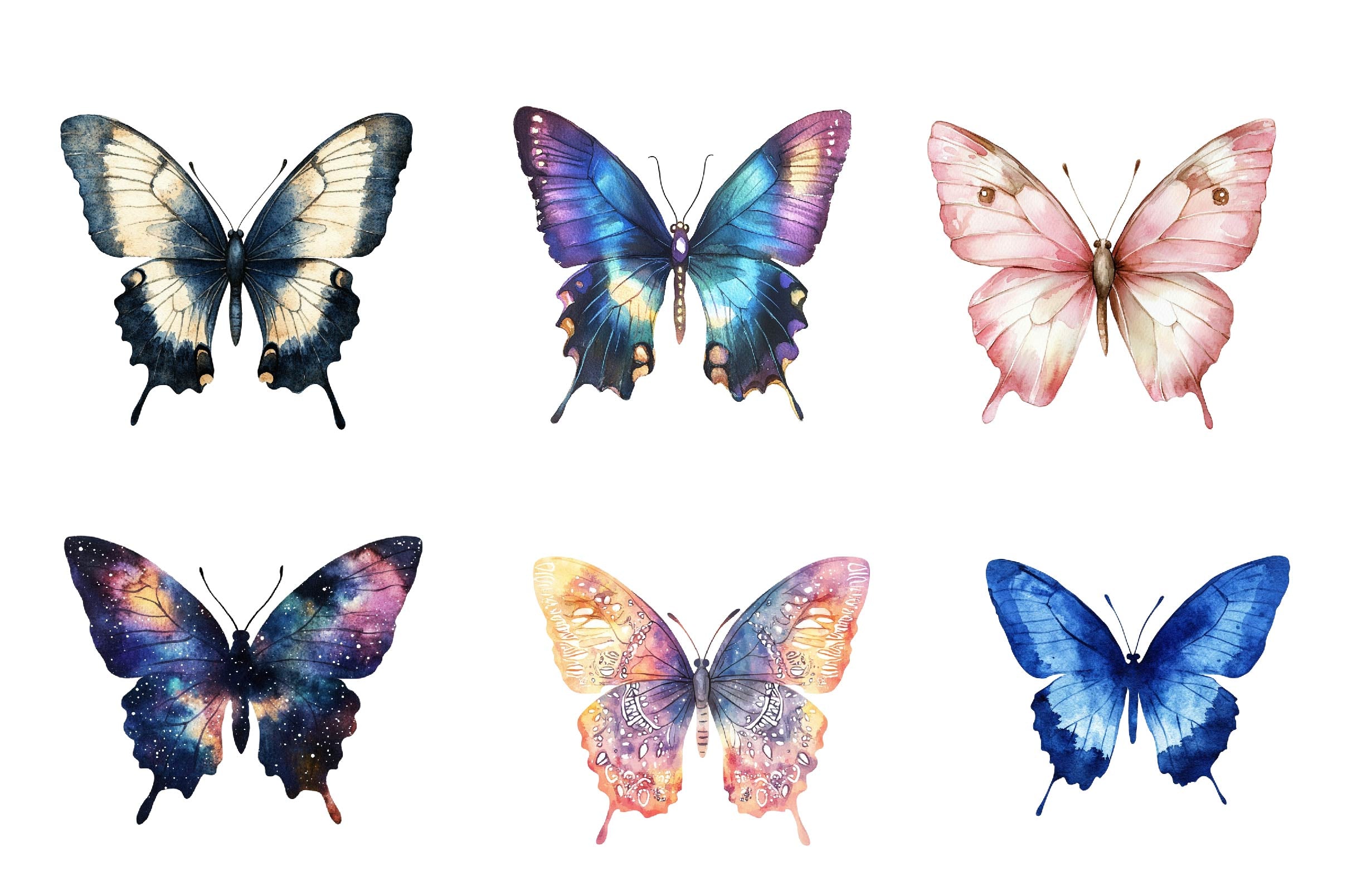 Butterfly Silhouettes Clipart Bundle 1 - CraftNest - Digital Crafting and Art