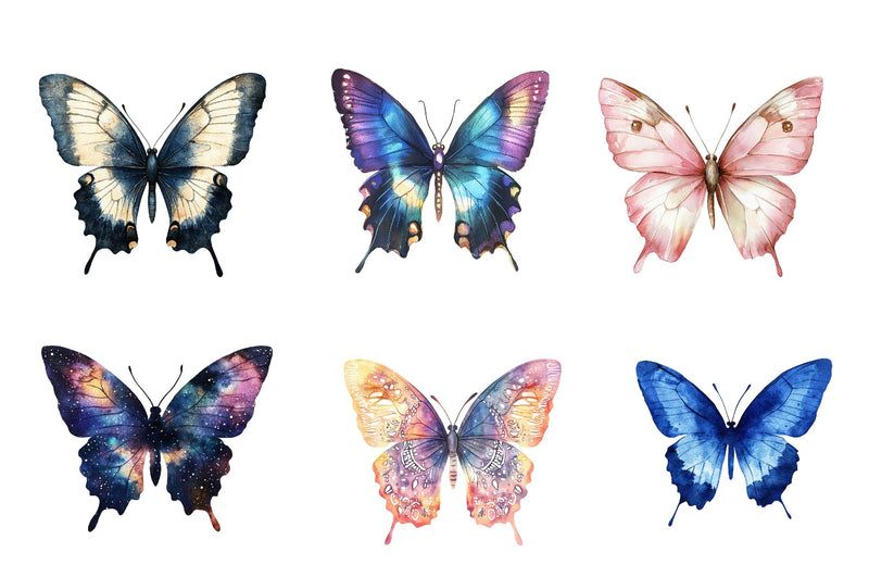 Butterfly Silhouettes Clipart Bundle 1 - CraftNest - Digital Crafting and Art