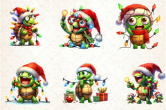 Christmas Funny Turtle Clipart Bundle - CraftNest - Digital Crafting and Art