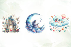 Whimsical Girl Loves Book Clipart Bundle - CraftNest - Digital Crafting and Art