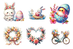 Romantic Easter Clipart Bundle - CraftNest - Digital Crafting and Art