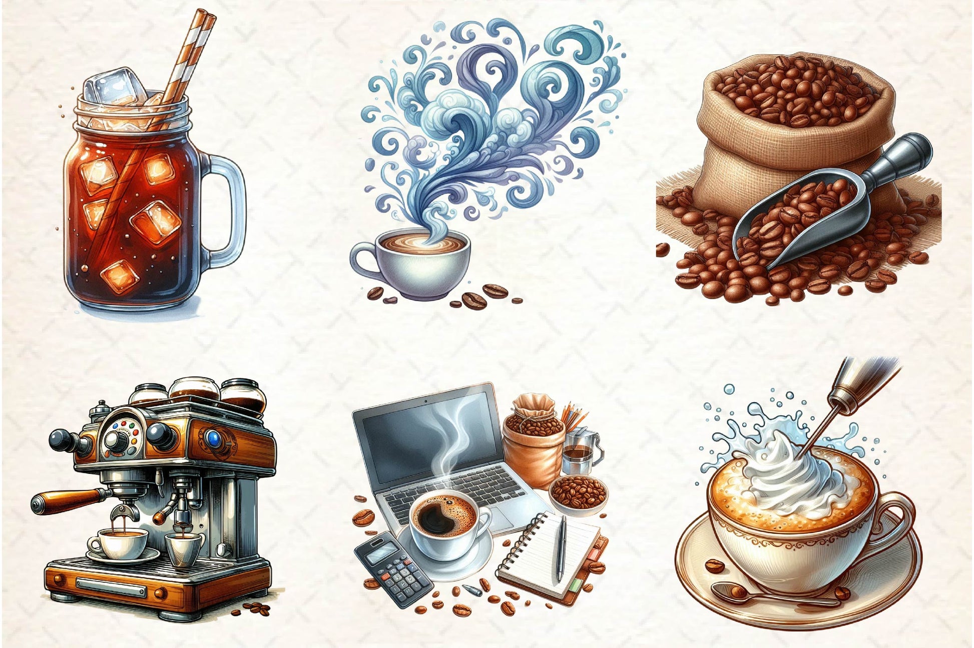 Making Coffee Clipart Bundle - CraftNest - Digital Crafting and Art