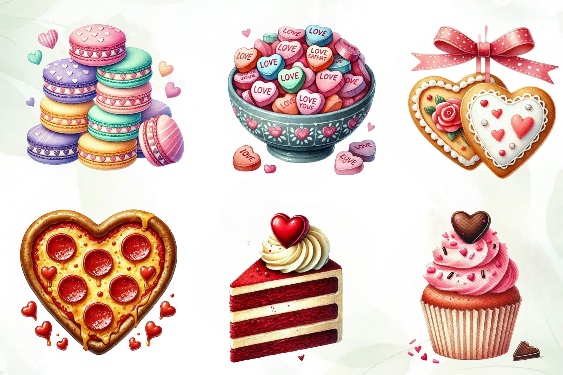 Valentines Day Food Clipart Bundle - CraftNest - Digital Crafting and Art