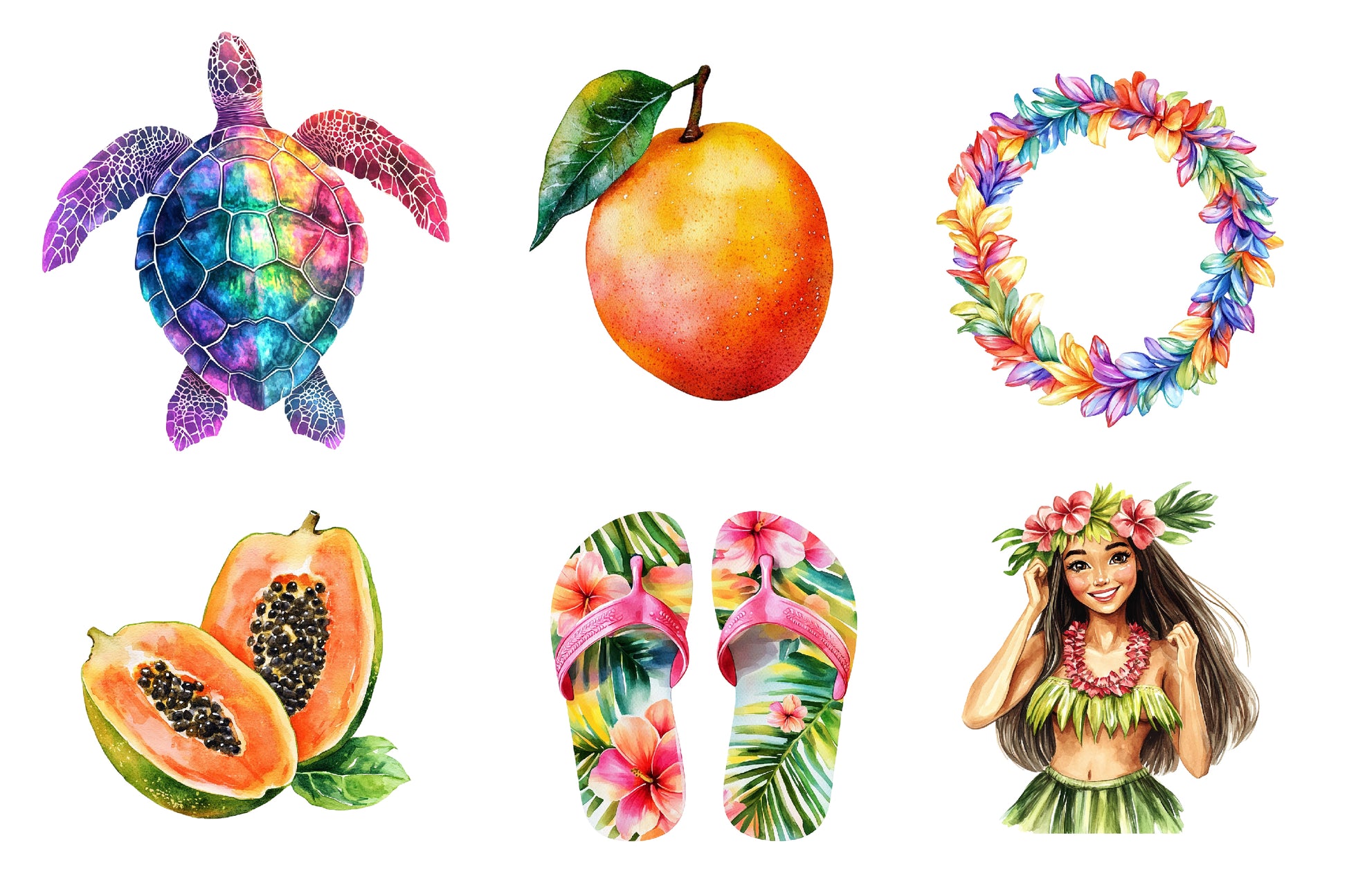 Hawaii Clipart Bundle - CraftNest - Digital Crafting and Art