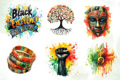 Black Month Clipart Bundle - CraftNest - Digital Crafting and Art