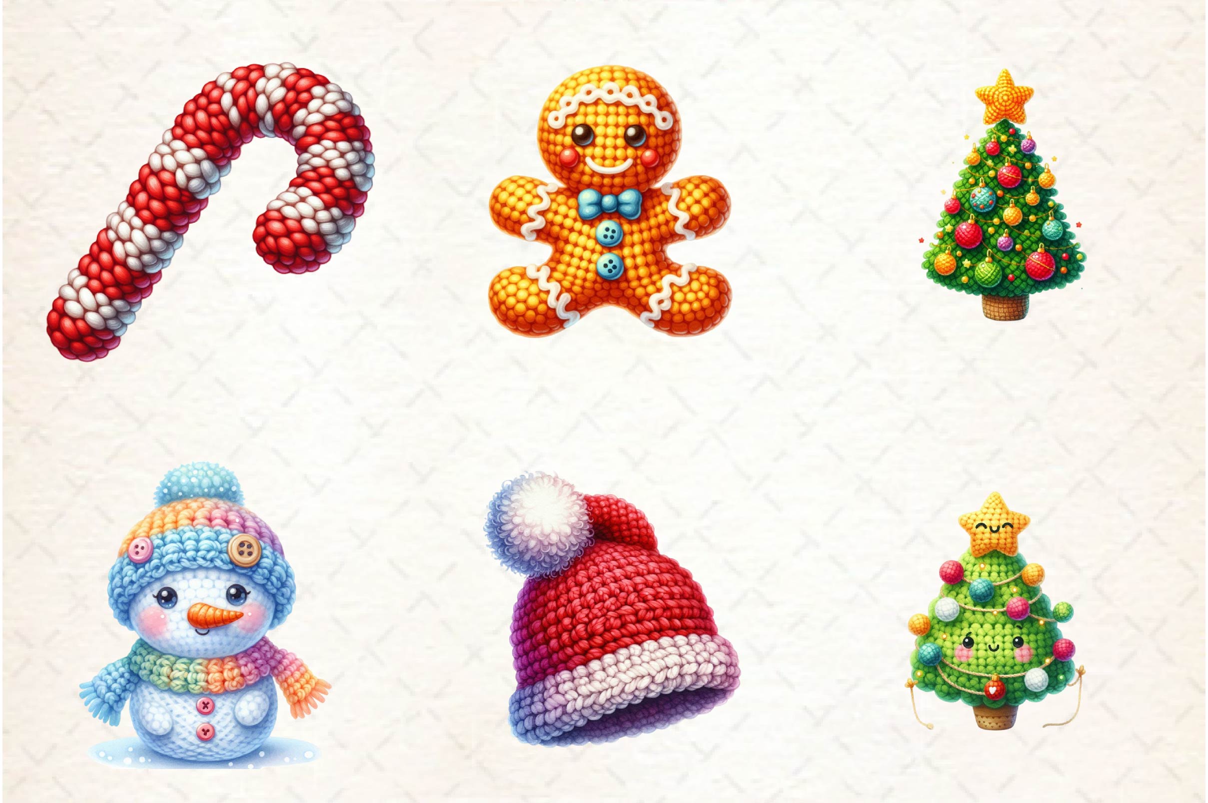 Crochet Christmas Clipart Bundle 1 - CraftNest - Digital Crafting and Art