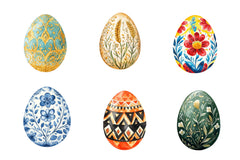 Traditional Easter Egg Folk Clipart Bundle - CraftNest - Digital Crafting and Art