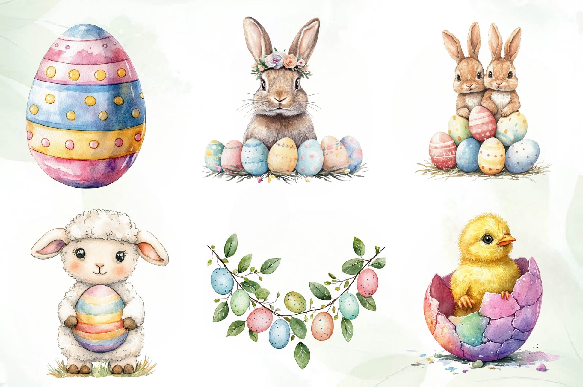 Colorful Easter Clipart Bundle - CraftNest - Digital Crafting and Art
