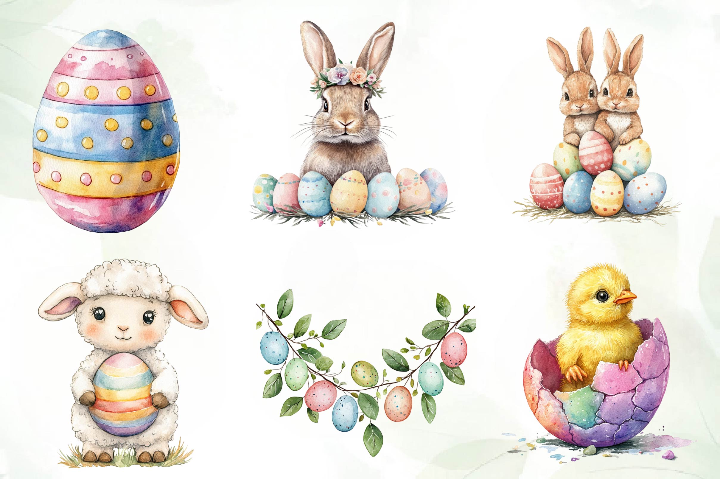 Colorful Easter Clipart Bundle - CraftNest - Digital Crafting and Art