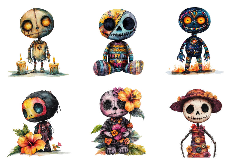 Summer Gothic Voodoo Doll Clipart Bundle - CraftNest - Digital Crafting and Art