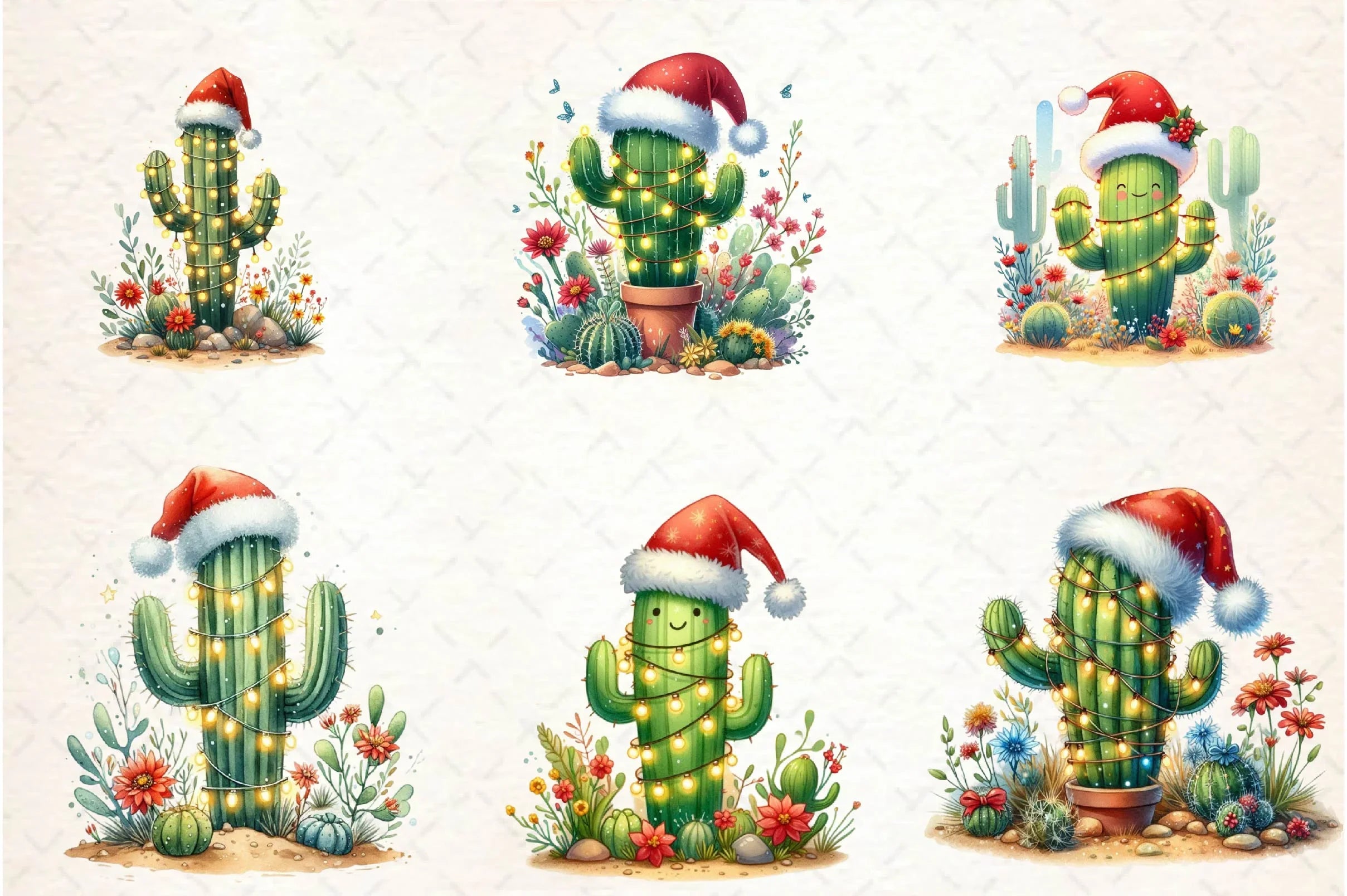 Desert Christmas Scene Clipart Bundle - CraftNest - Digital Crafting and Art