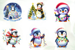 Christmas Penguin Funny Penguin Clipart Bundle - CraftNest - Digital Crafting and Art