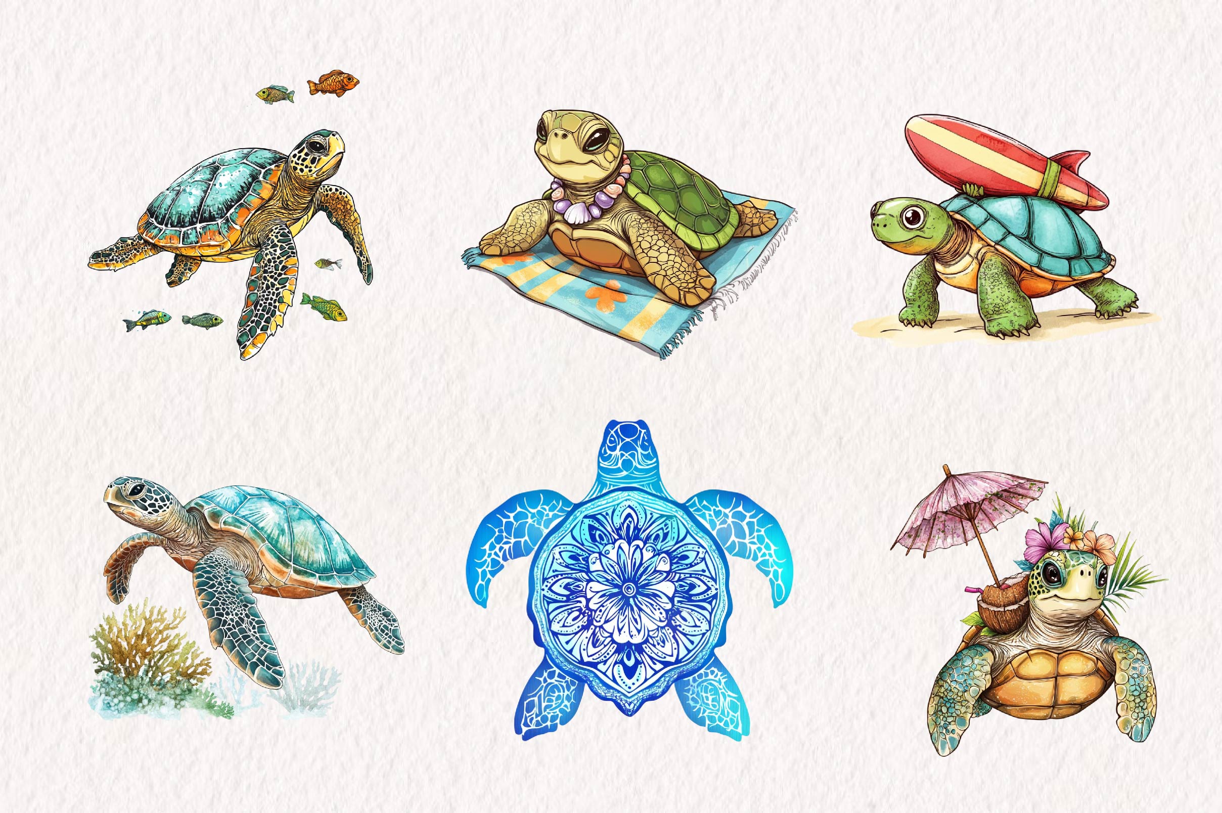 Summer Hedgehog Clipart Bundle 1 - CraftNest - Digital Crafting and Art