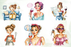 Sarcastic Housewife Clipart Bundle - CraftNest - Digital Crafting and Art
