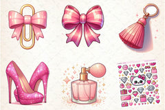 Glam & Pink Planner Clipart Bundle - CraftNest - Digital Crafting and Art