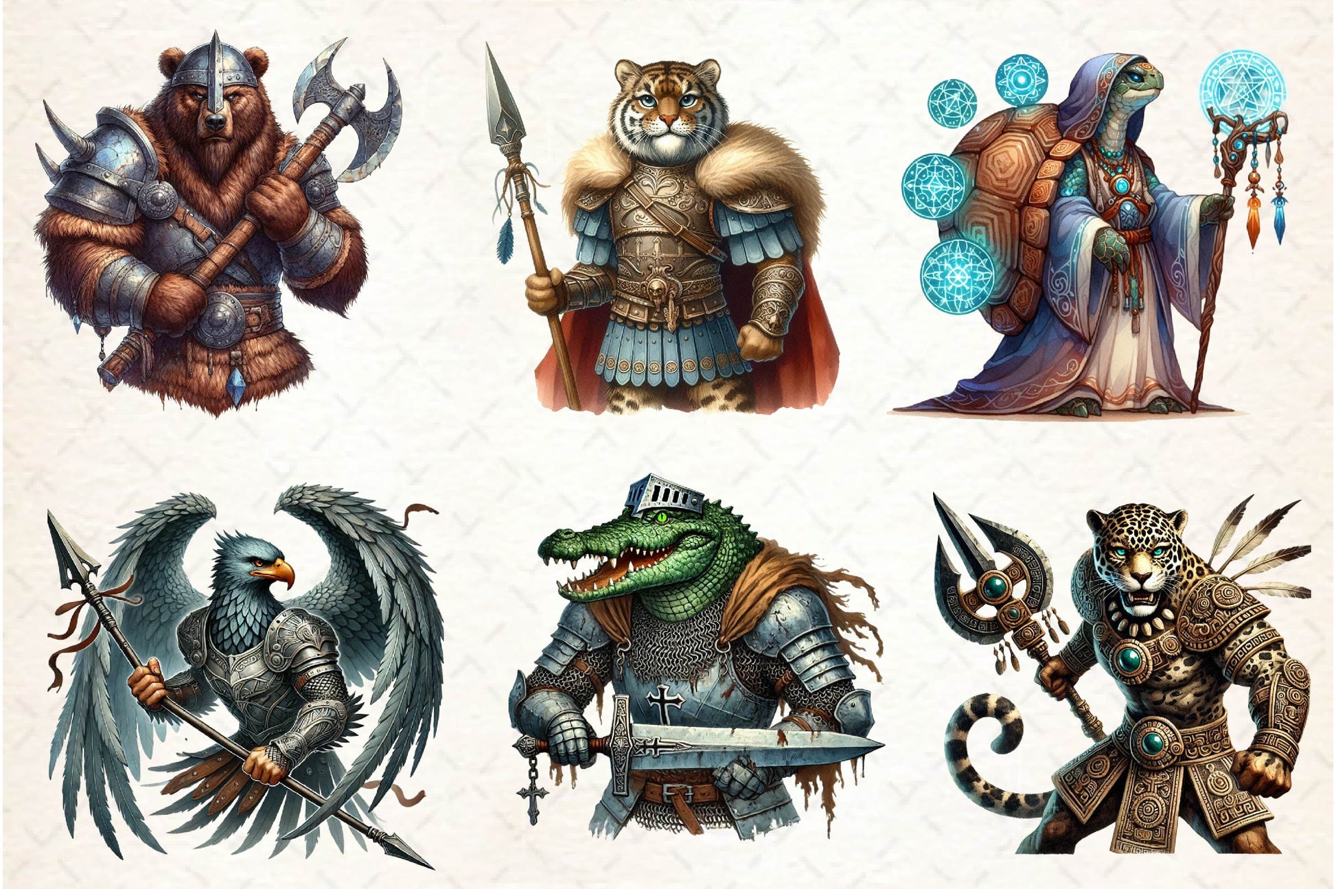 Epic Warrior Animals Clipart Bundle - CraftNest - Digital Crafting and Art