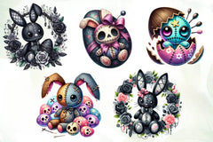 Easter Gothic Voodoo Doll Clipart Bundle - CraftNest - Digital Crafting and Art