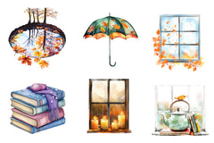 Autumn Rainy Day Clipart Bundle - CraftNest - Digital Crafting and Art