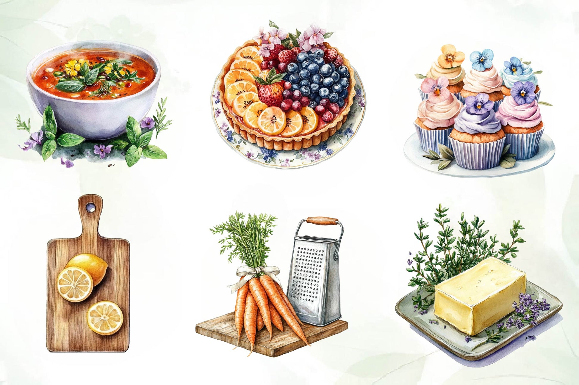 Spring Cooking Clipart Bundle - CraftNest - Digital Crafting and Art