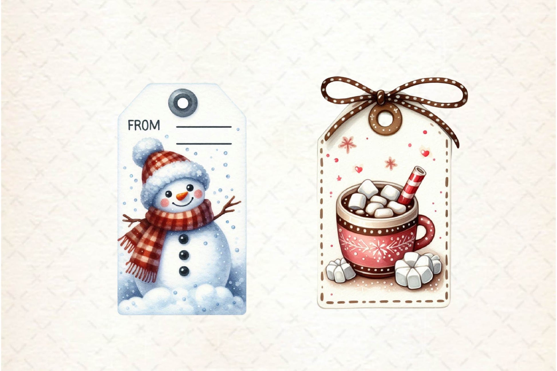 Christmas Gift Tag Clipart Bundle - CraftNest - Digital Crafting and Art