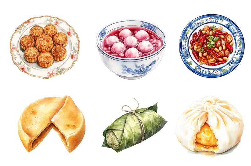 Chinese Food Clipart Bundle - CraftNest - Digital Crafting and Art
