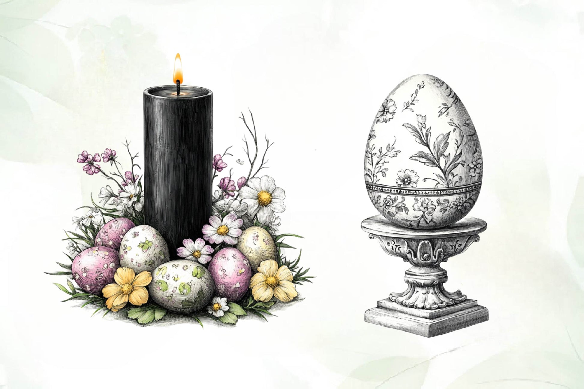 Black Easter Clipart Bundle - CraftNest - Digital Crafting and Art