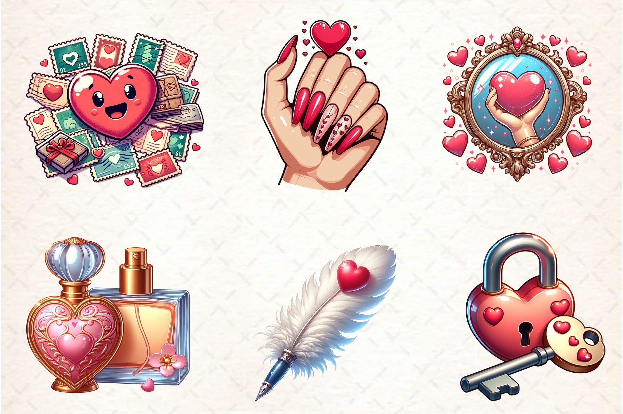 Coquette Valentine Clipart Bundle - CraftNest - Digital Crafting and Art