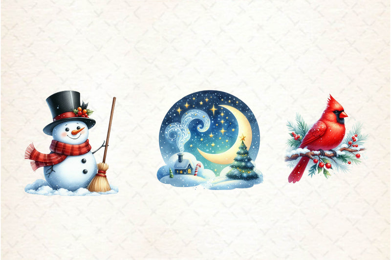 Classic Christmas Clipart Bundle - CraftNest - Digital Crafting and Art