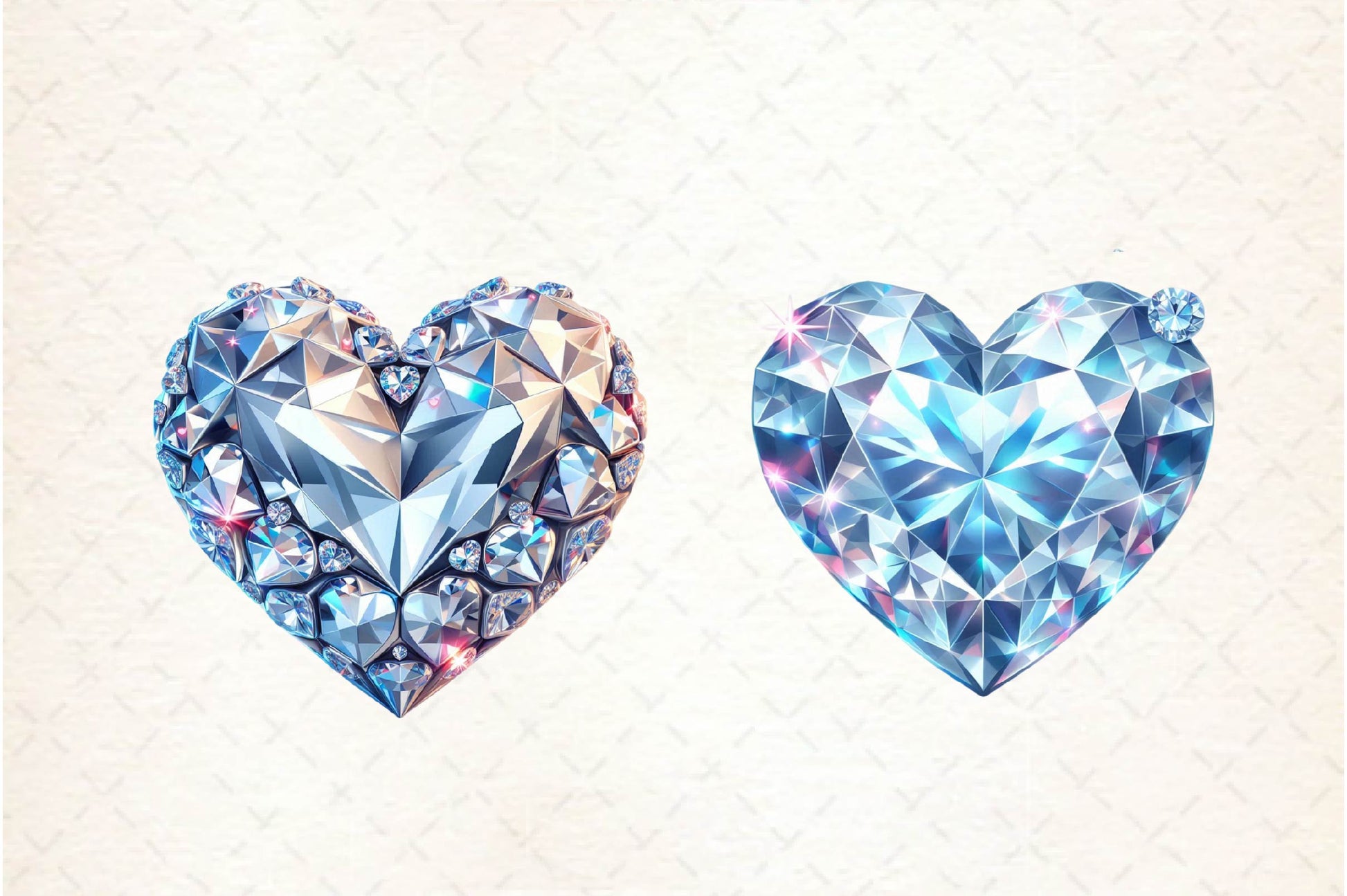 Diamonds Hearts Valentines Day Clipart Bundle - CraftNest - Digital Crafting and Art