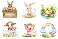 Happy Spring Clipart Bundle 1 - CraftNest - Digital Crafting and Art