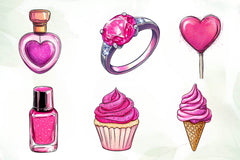 Glitter Pink Girl Clipart Bundle - CraftNest - Digital Crafting and Art