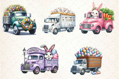 Easter Truck Clipart Bundle - CraftNest - Digital Crafting and Art
