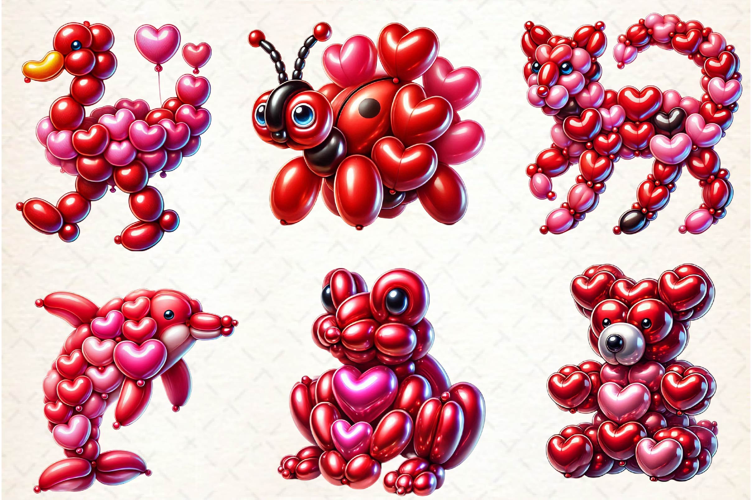 Balloon Animals Clipart Bundle - CraftNest - Digital Crafting and Art