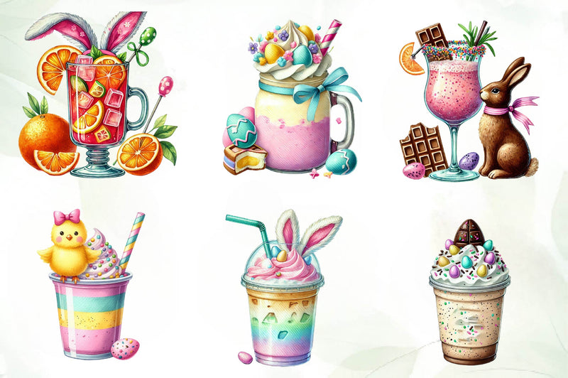 Easter Drinks Clipart Bundle - CraftNest - Digital Crafting and Art