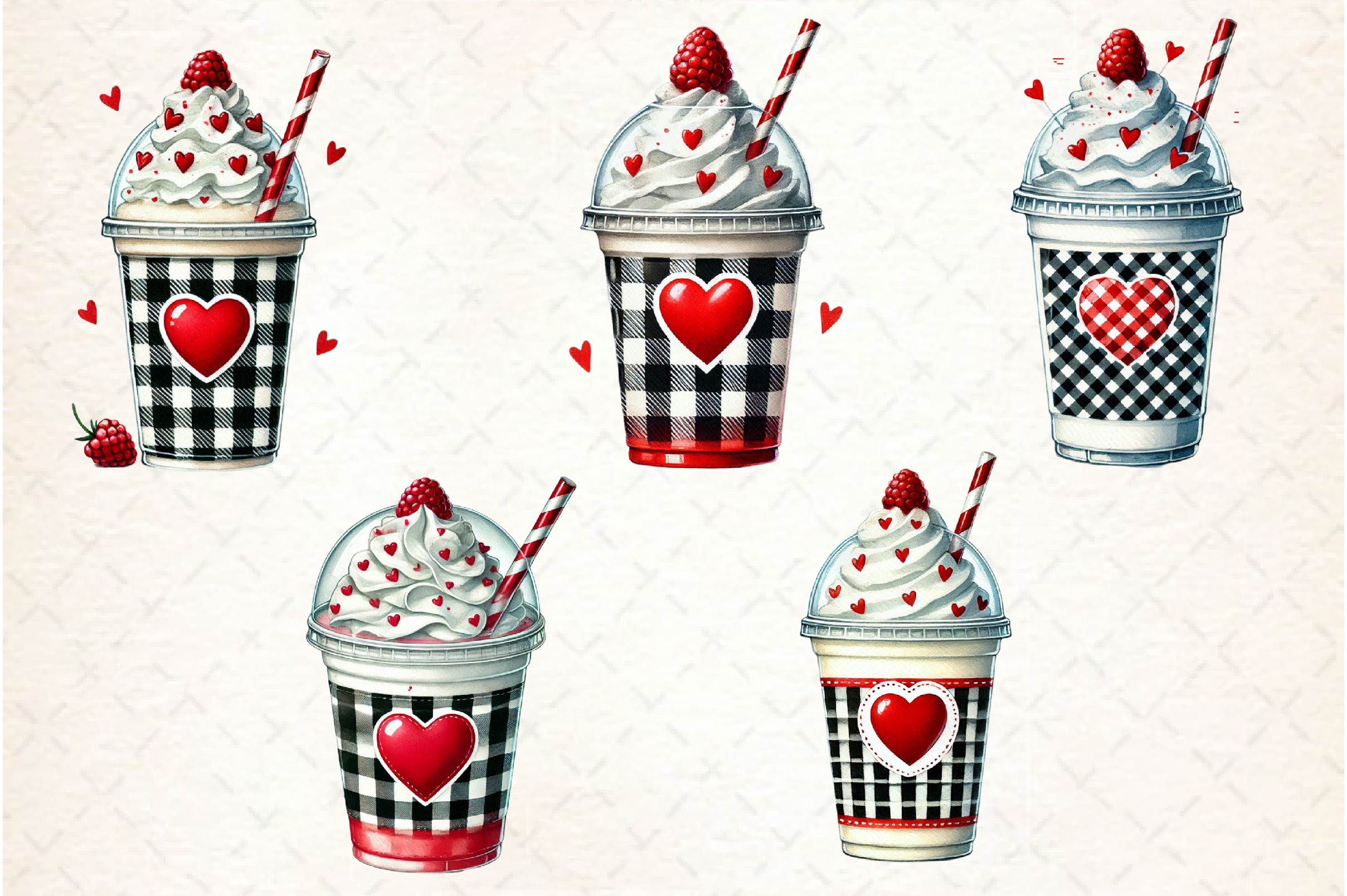 Valentine Day Coffee Clipart Bundle - CraftNest - Digital Crafting and Art