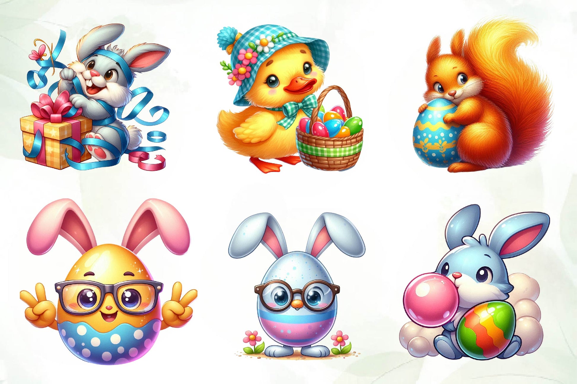 Easter Funny Clipart Bundle - CraftNest - Digital Crafting and Art