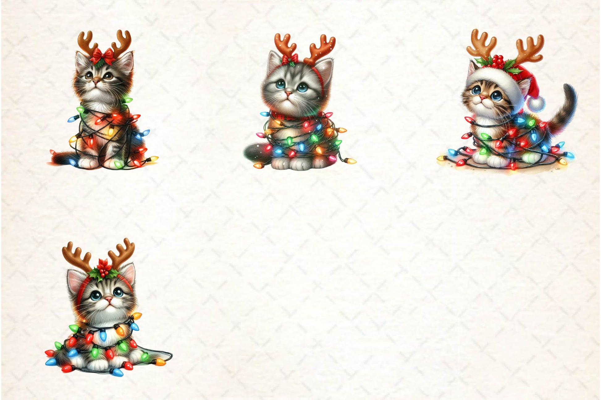Christmas Kitty Clipart Bundle - CraftNest - Digital Crafting and Art