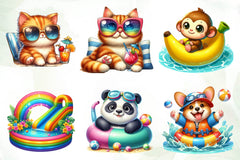 Pool Party Clipart Bundle - CraftNest - Digital Crafting and Art