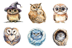 Owl & Owlet Clipart Bundle - CraftNest - Digital Crafting and Art