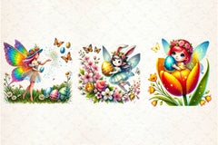 Fairy Easter Clipart Bundle - CraftNest - Digital Crafting and Art